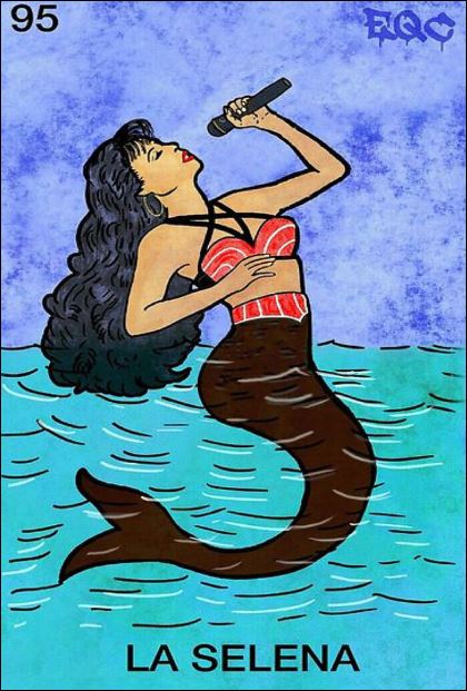 95 Selena mermaid poster