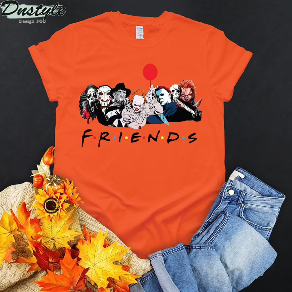 Horror movies friends tv show shirt 2