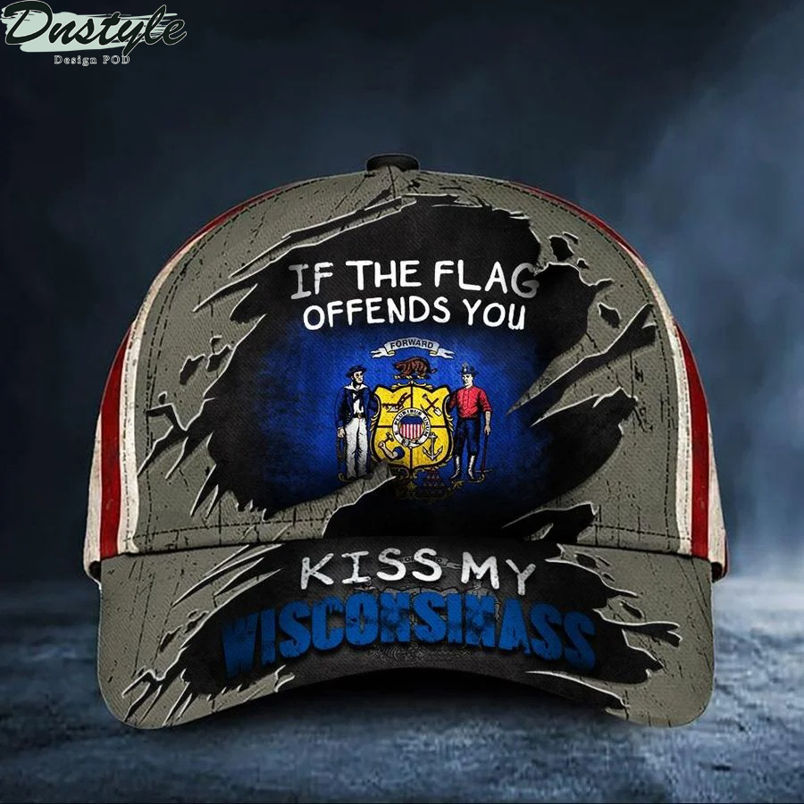 If The Flag Offends You Kiss My Wisconsinass Cap