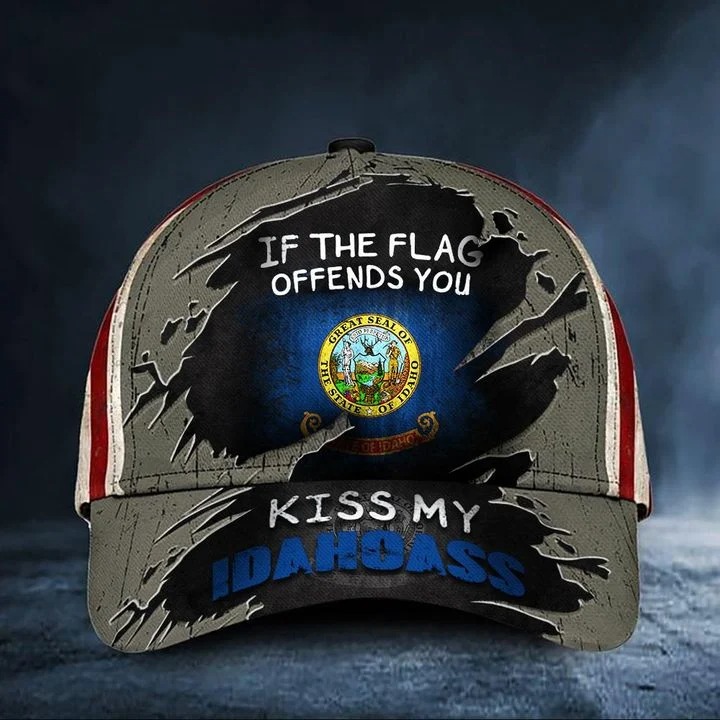 If the flag offends you kiss my Idahoass classic cap hat