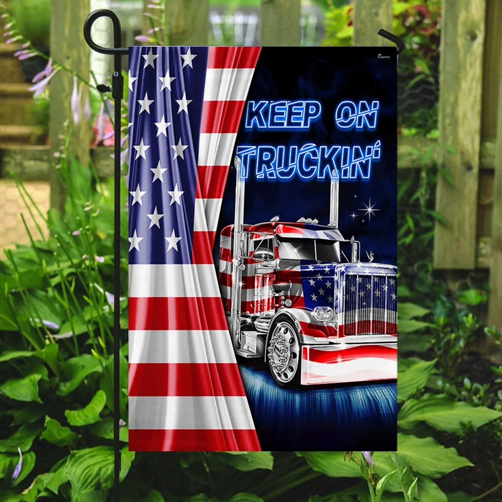 Keep On Truckin American Flag 3