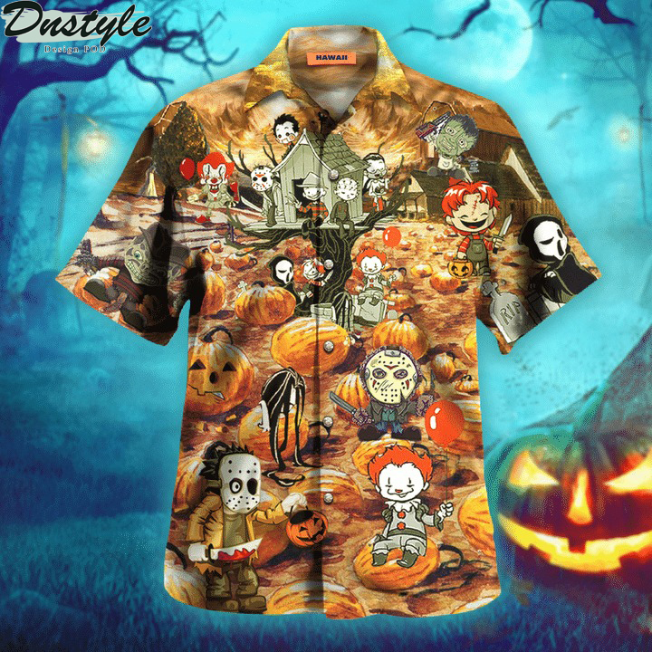 Killing by the pumpkin patch halloween hawaiian shirt