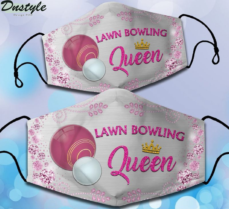 Lawn bowling queen 3d face mask