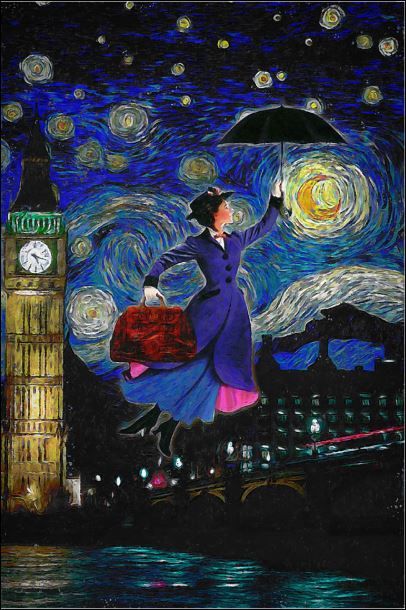 Mary Poppins art poster