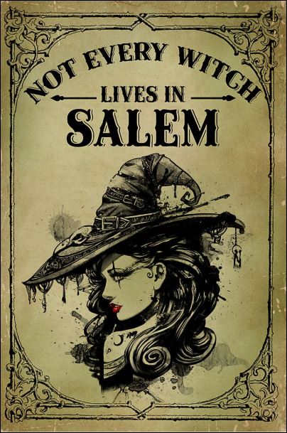 Not every witch lives in salem poster