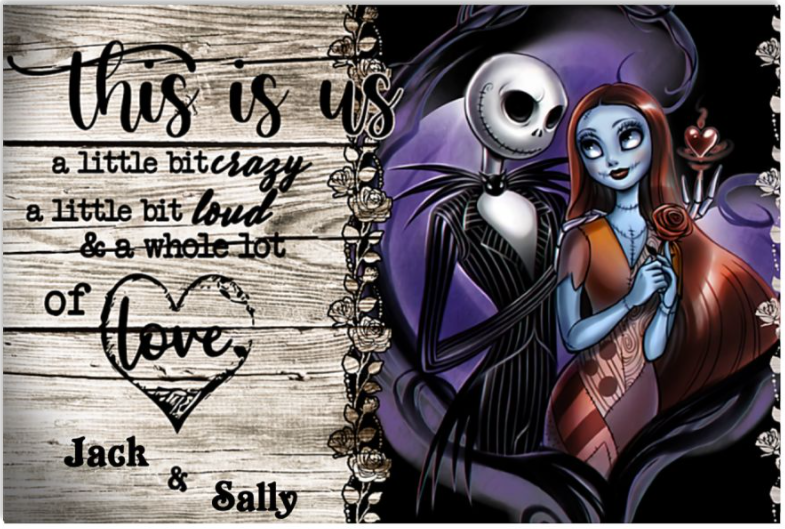 Personalized Jack and Sally this is us poster