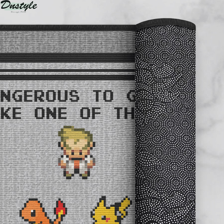 Pokemon x Zelda it's dangerous to go alone doormat 3