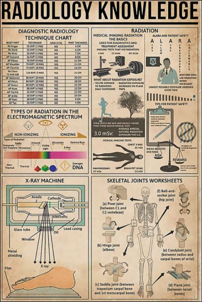 Radiology knowledge poster