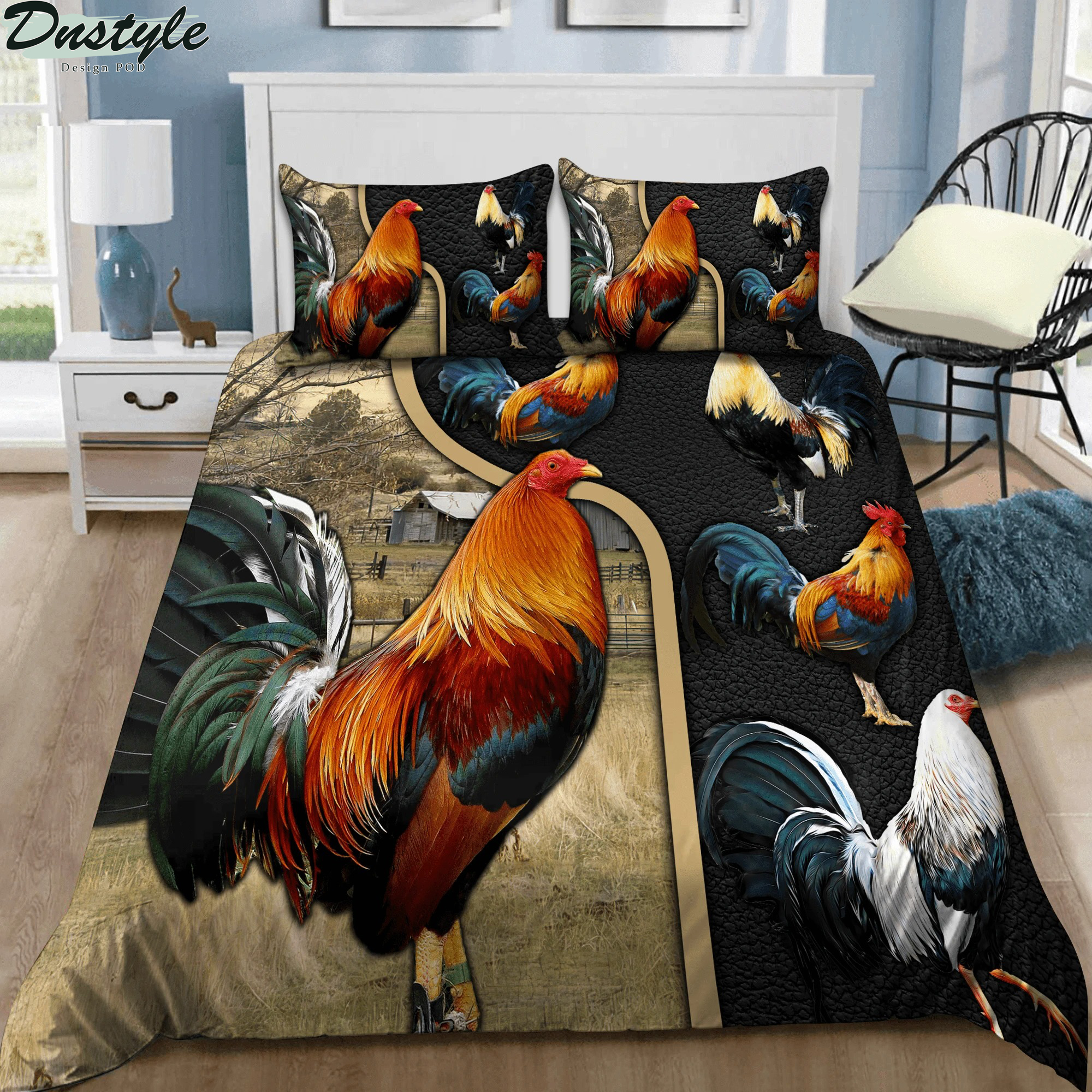Rooster bedding set