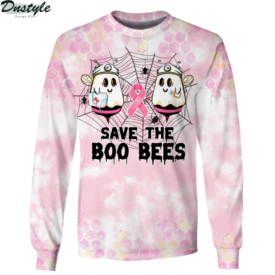 Save the Boo Bees Breast Cancer Halloween 3D All Over Printed sweatshirt