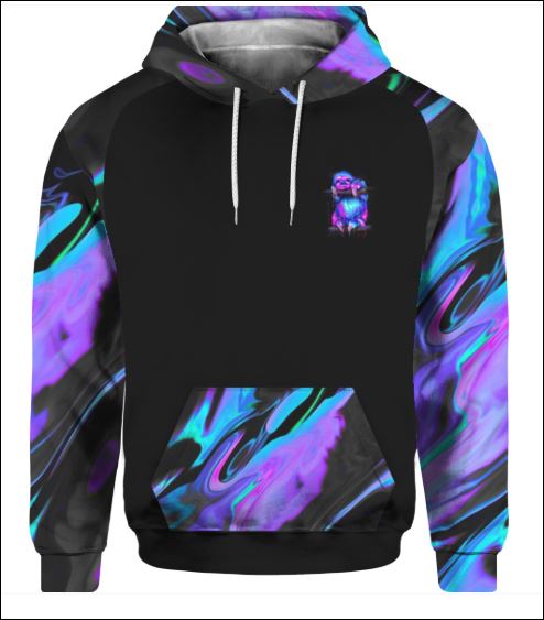 Sloth violet 3D hoodie