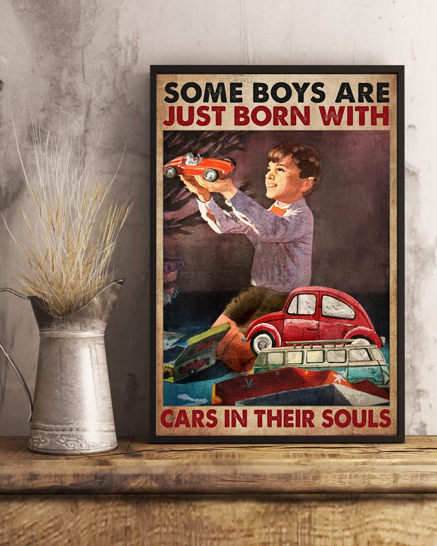 Some boys are just born with cars in their souls poster 1
