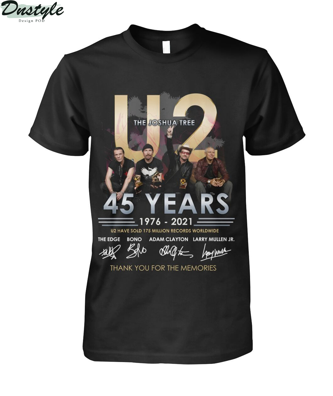 The joshua tree U2 45 years thank you for the memories shirt
