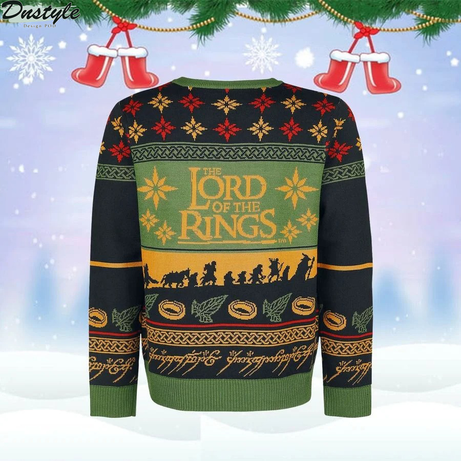 The lord of the rings ugly christmas sweater