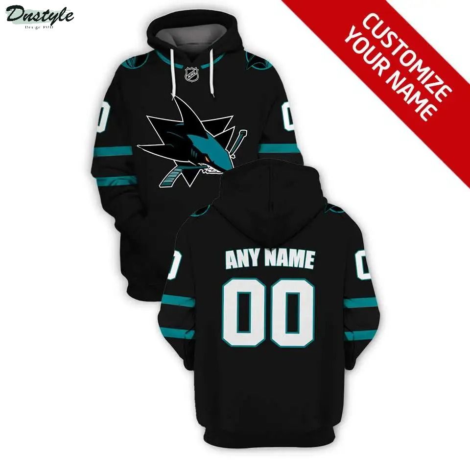 Personalized San Jose Sharks NHL 3d full printing hoodie