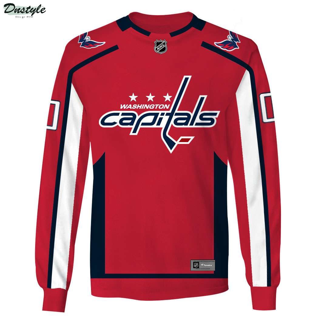 Personalized Washington Capitals NHL 3d full printing long sleeve