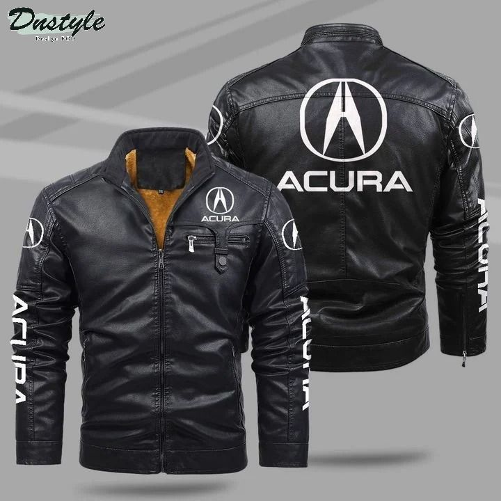 Acura fleece leather jacket