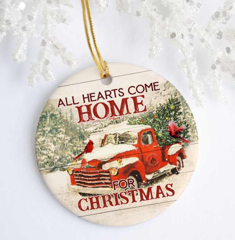 All hearts come home for Christmas Ornament