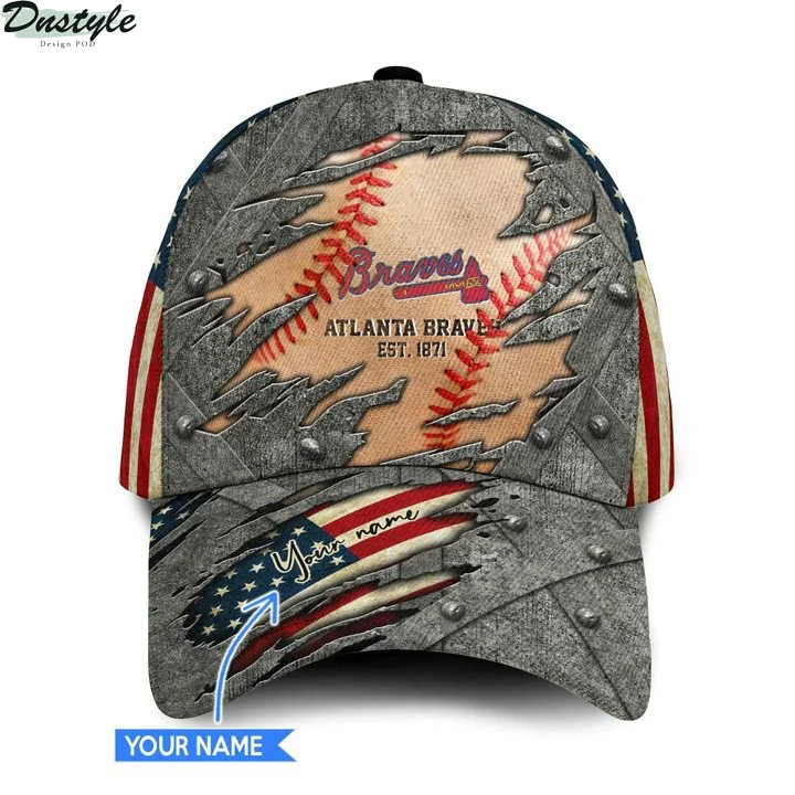 Atlanta braves MLB personalized classic cap