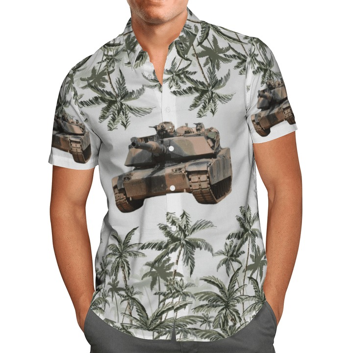 Australian army m1 abrams hawaiian shirt 1