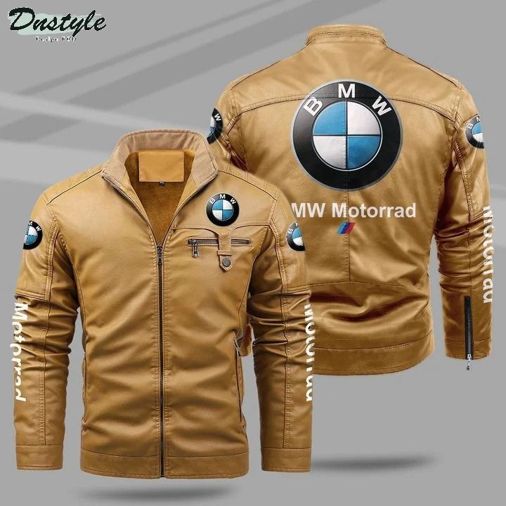 BMW motorrad fleece leather jacket 1