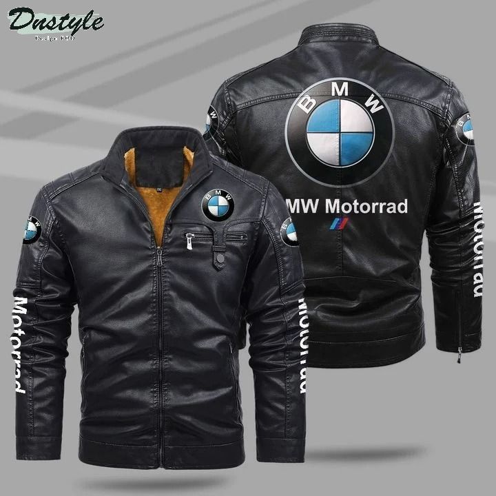 BMW motorrad fleece leather jacket
