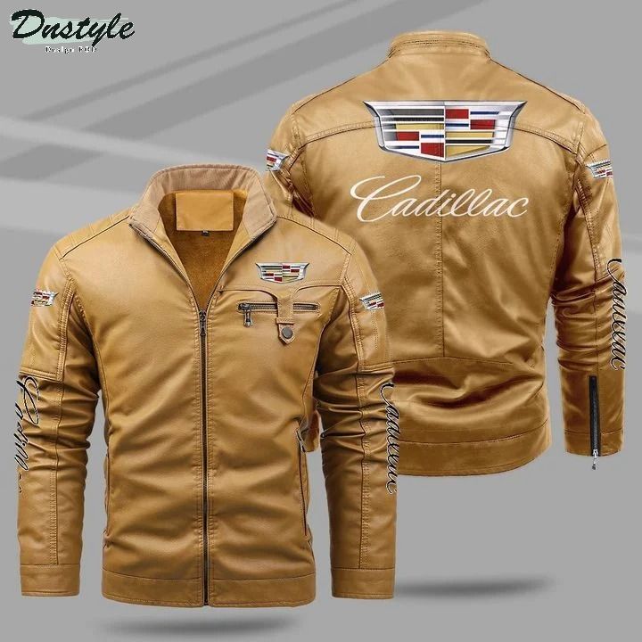 Cadillac fleece leather jacket