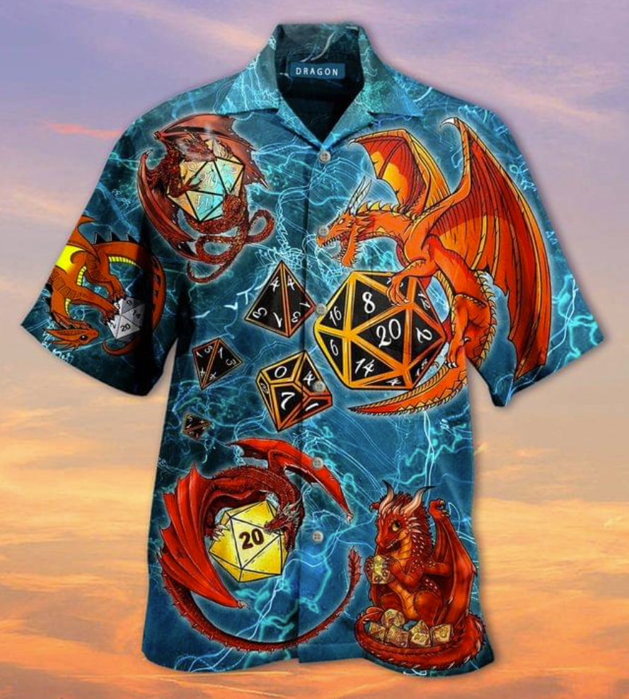 Dragon Dice hawaiian shirt