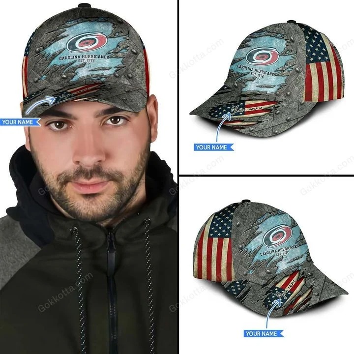 Carolina hurricanes NHL personalized classic cap 1
