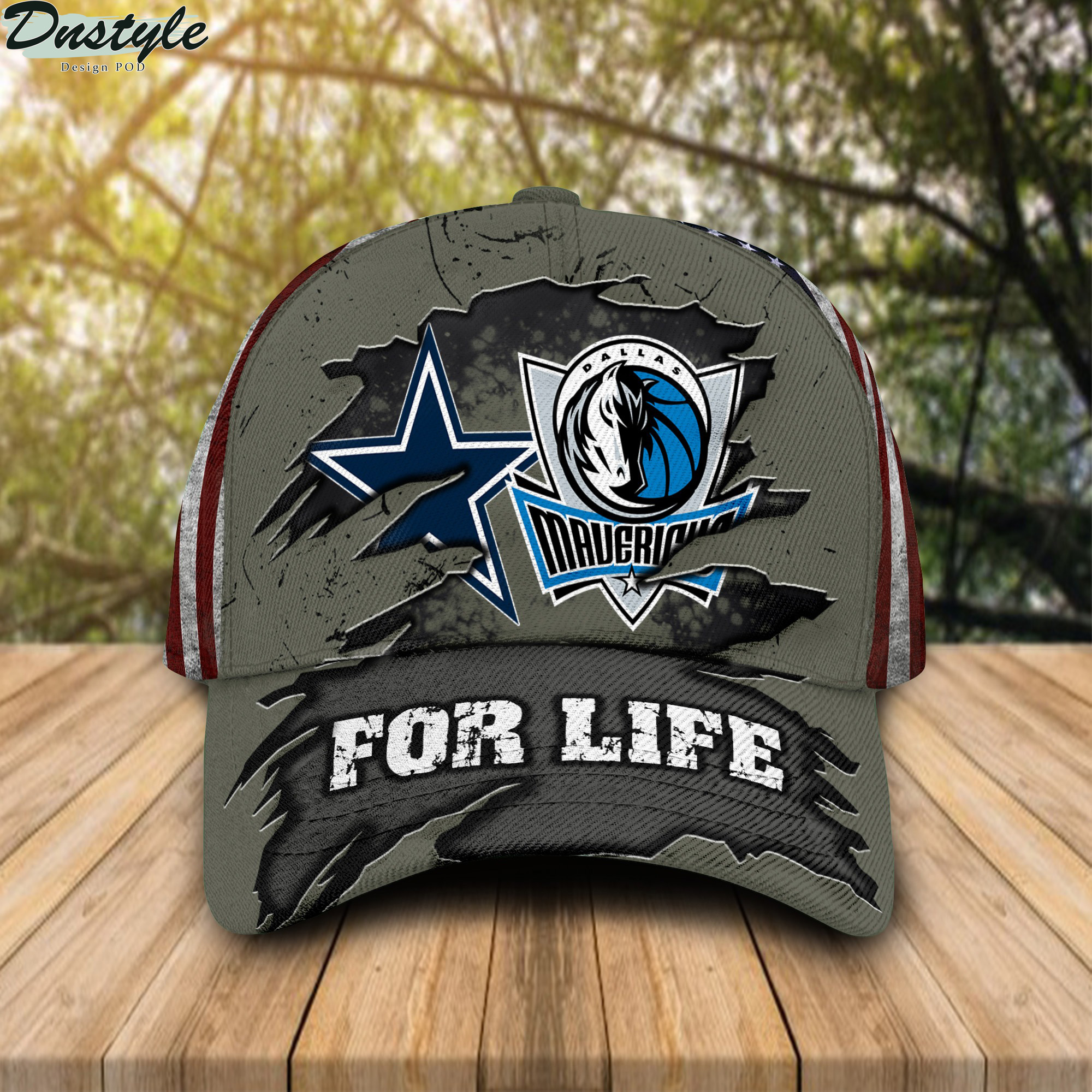 Dallas Cowboys Dallas Mavericks For Life Cap