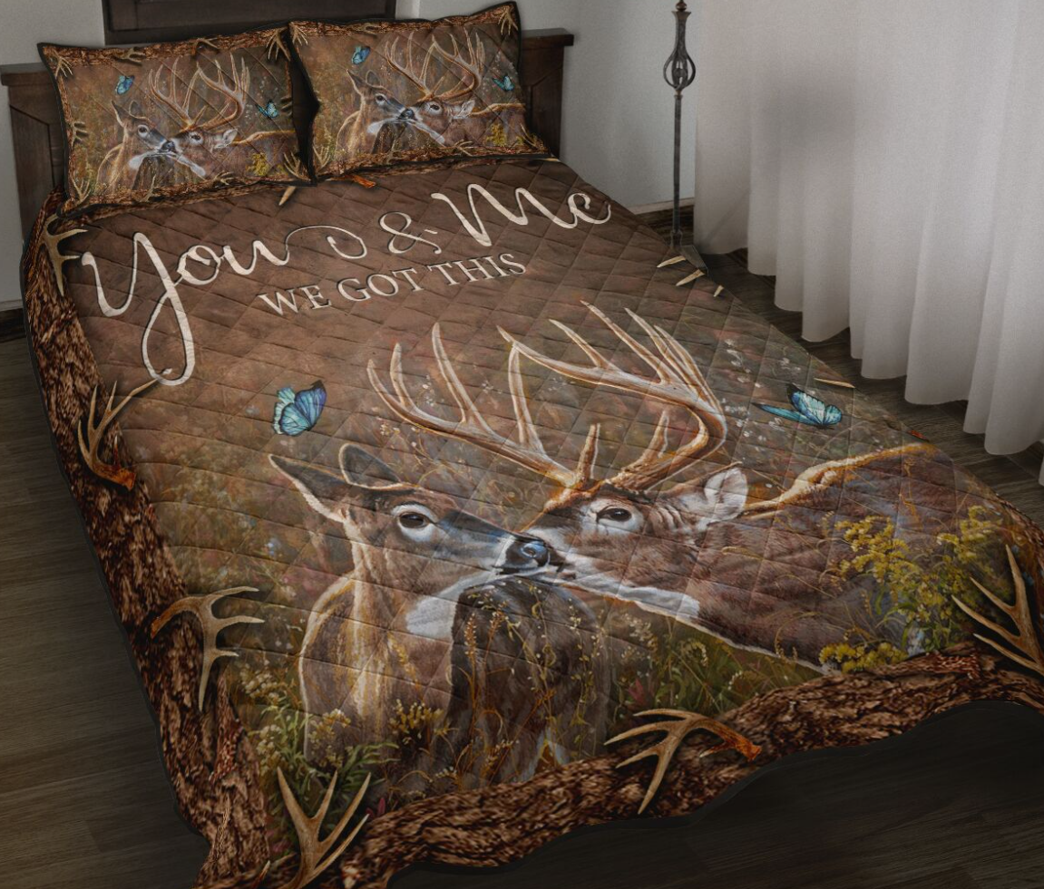Deer you and me we got this bedding set