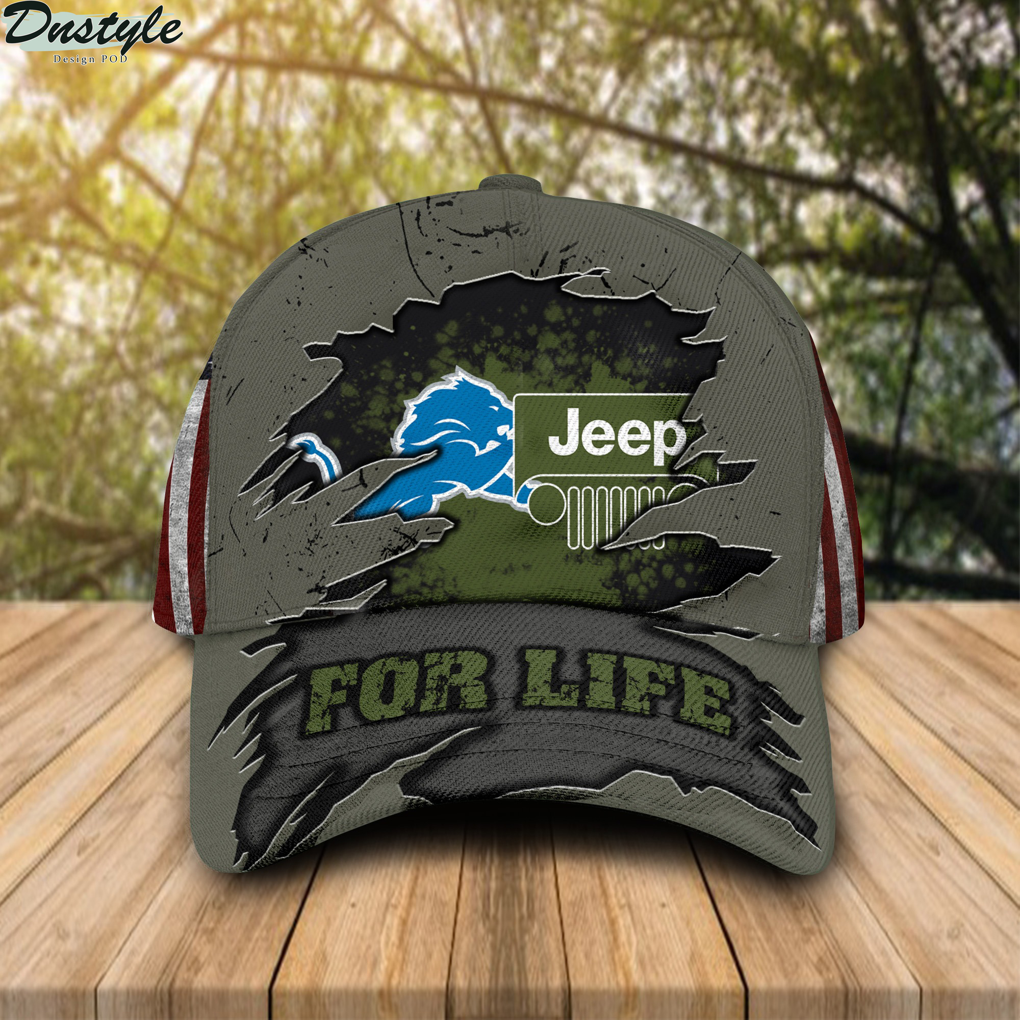 Detroit Lions Jeep For Life Cap