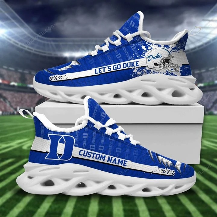Duke blue devils NCAA personalized max soul shoes 2