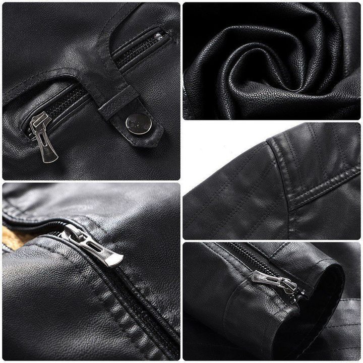 Ferrari fleece leather jacket 2