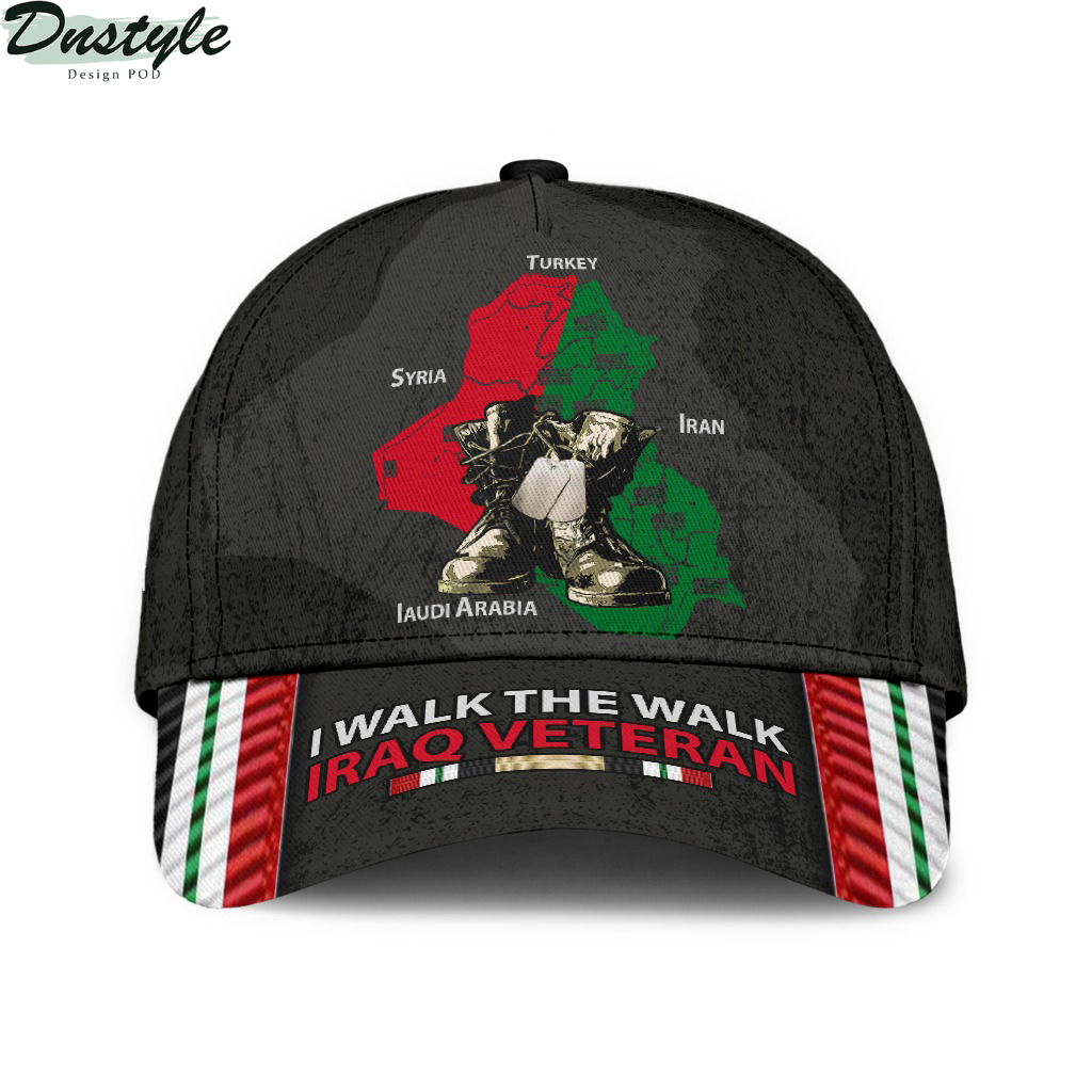 I walk the walk Iraq veteran hat cap
