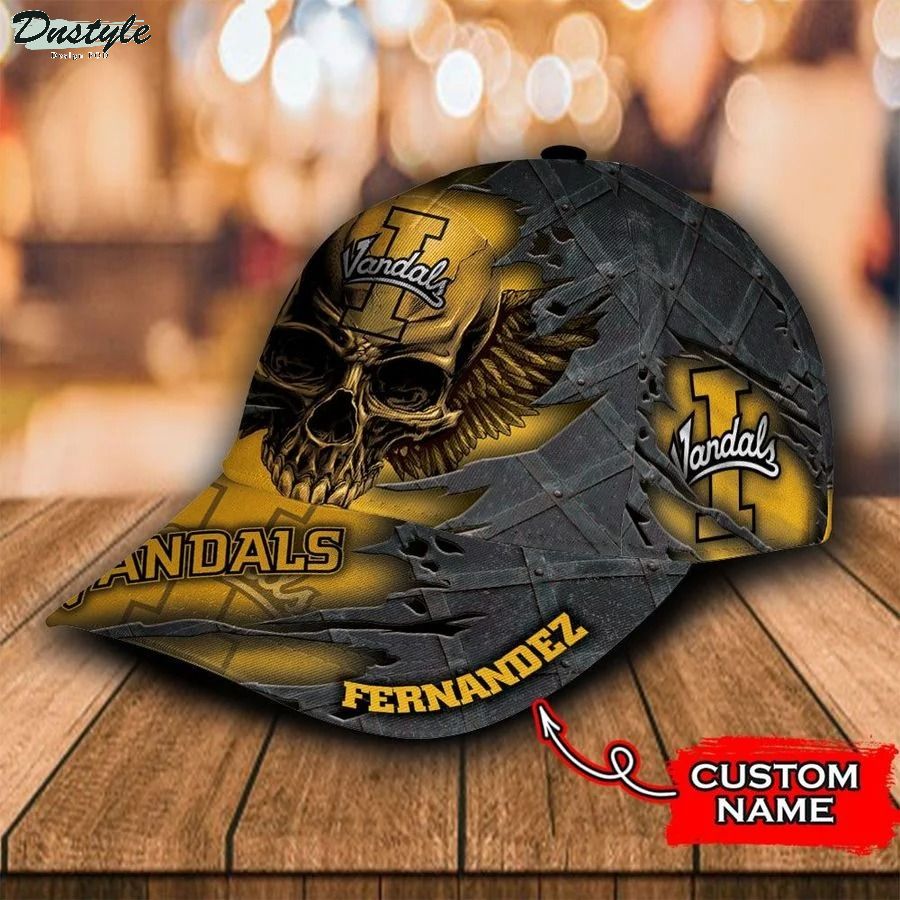 Idaho vandals skull NCAA Custom Name Classic Cap 2