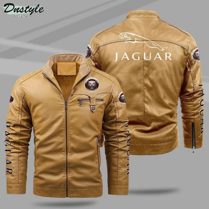 Jaguar fleece leather jacket 1