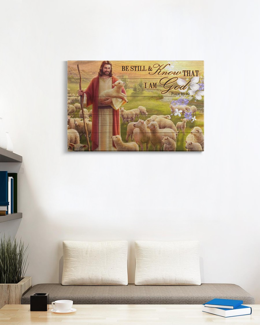 Jesus be still and know that I am god psalm 46 10 canvas 3