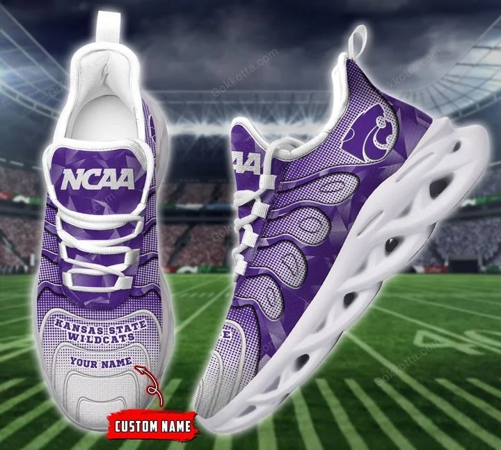 Kansas state wildcats NCAA personalized max soul shoes 3