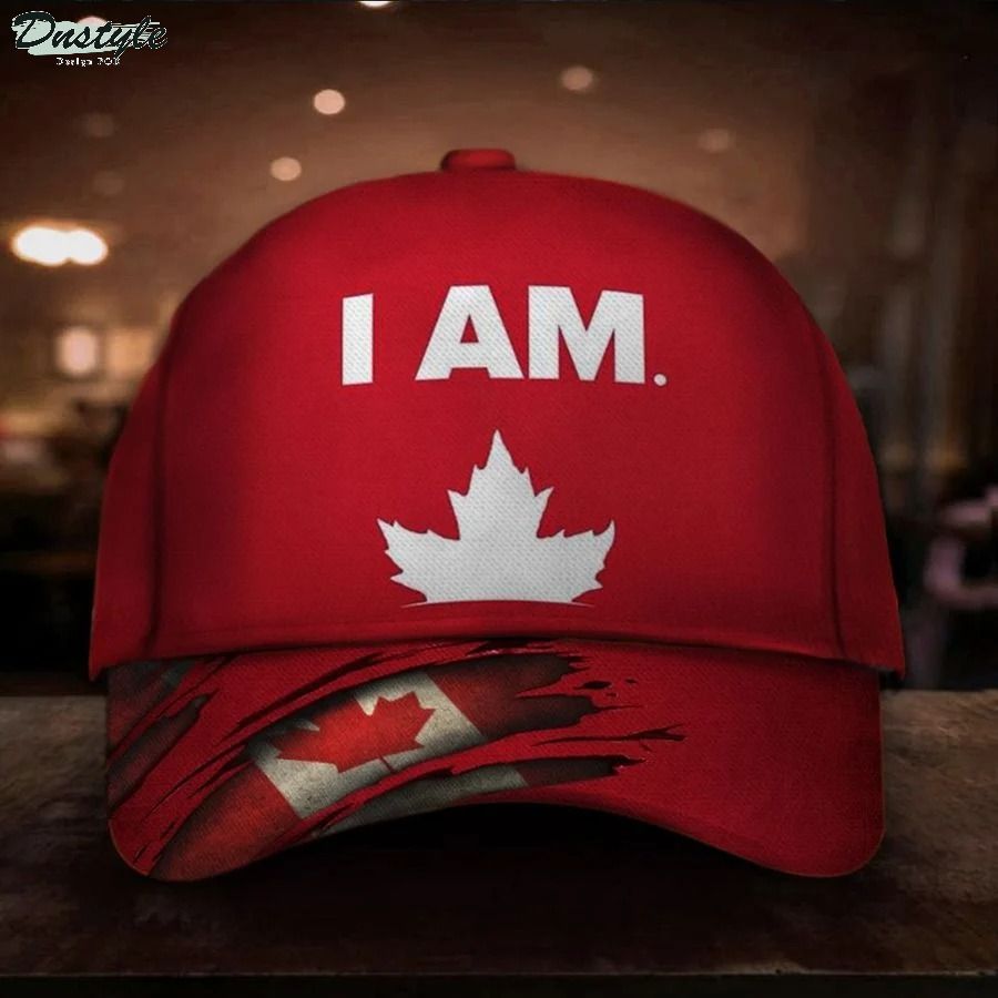I Am Canadian Hat Patriotic Canada Flag Baseball Cap