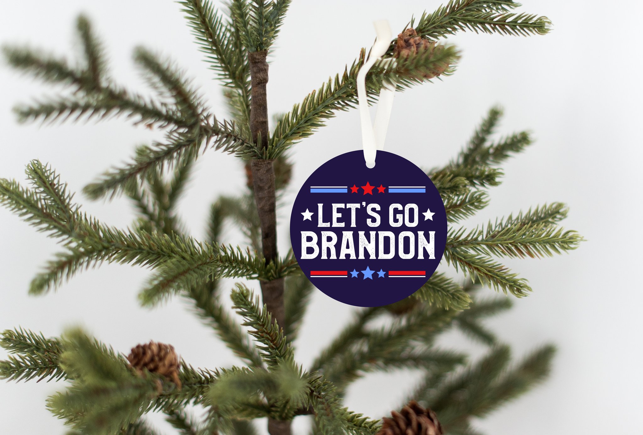Let's Go Brandon Christmas Ornament 3