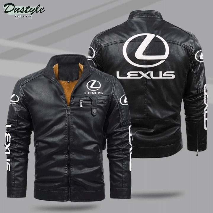 Lexus fleece leather jacket