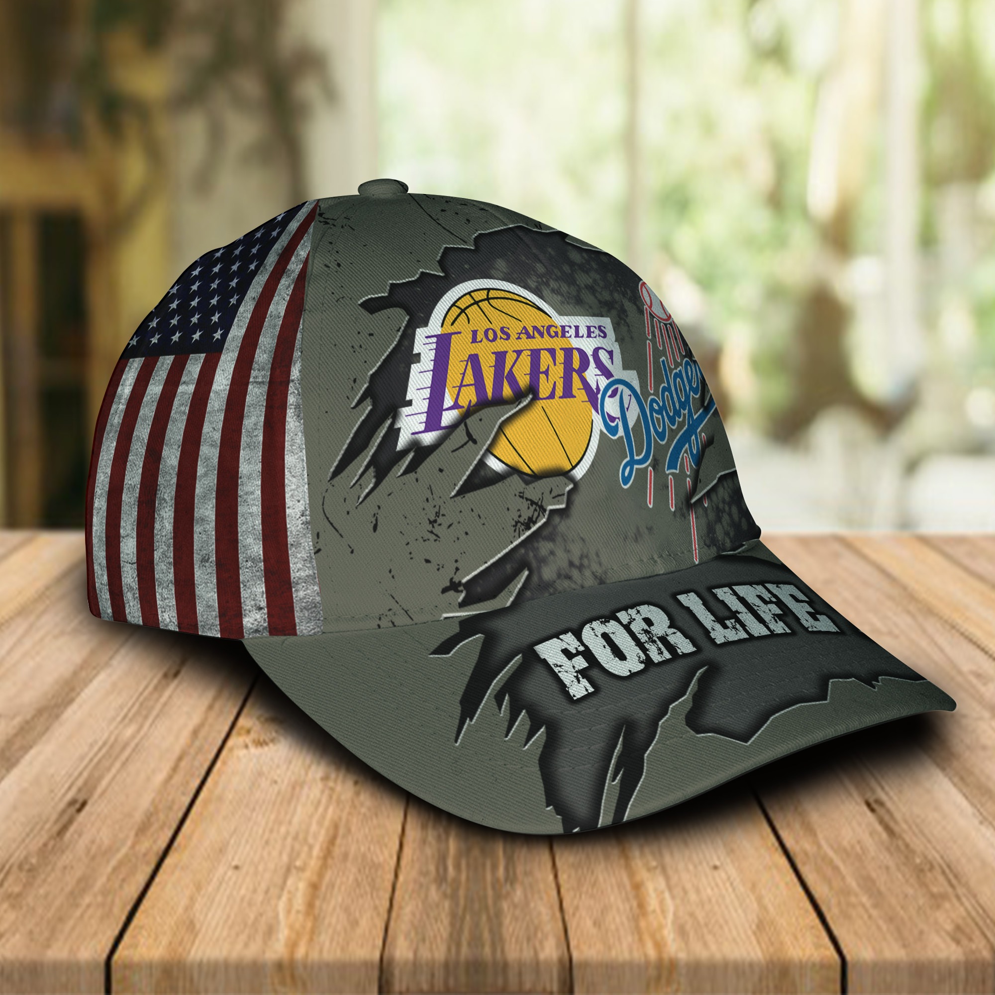 Los Angeles Dodgers Los Angeles Lakers For Life Cap 1