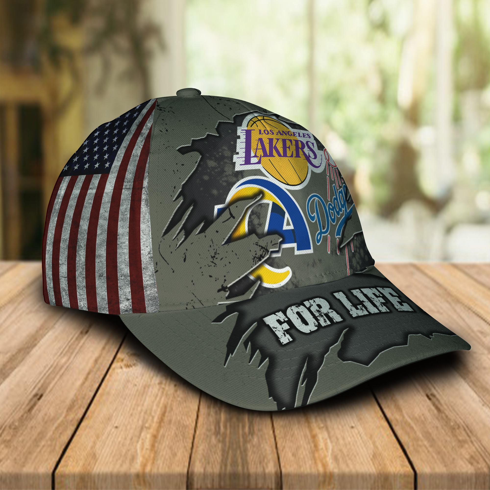 Los Angeles Dodgers Los Angeles Lakers Los Angeles Rams For Life Cap 1