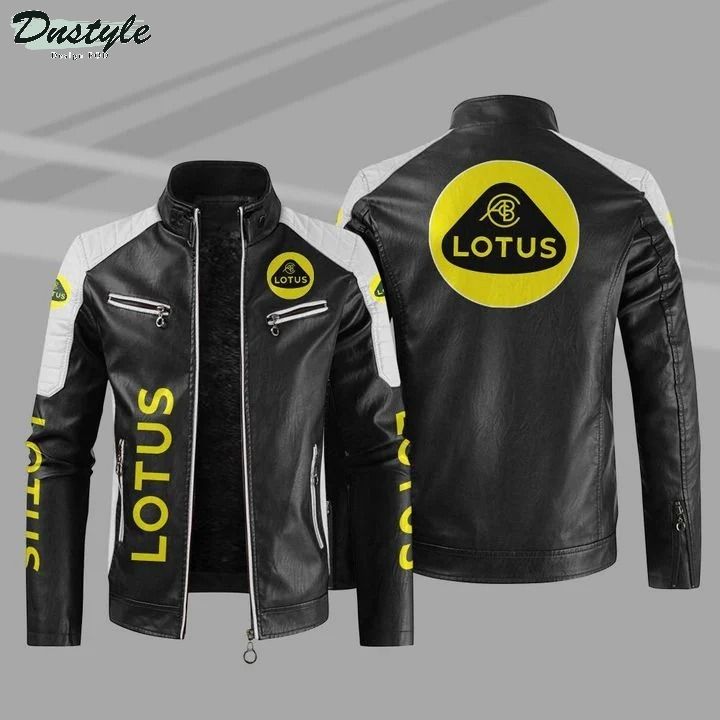 Lotus fleece leather jacket