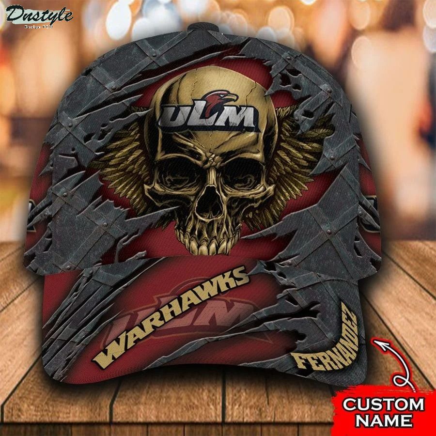 Louisiana-Monroe Warhawks skull NCAA Custom Name Classic Cap