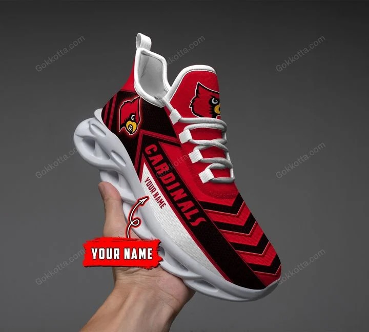 Louisville cardinals NCAA personalized max soul shoes 2