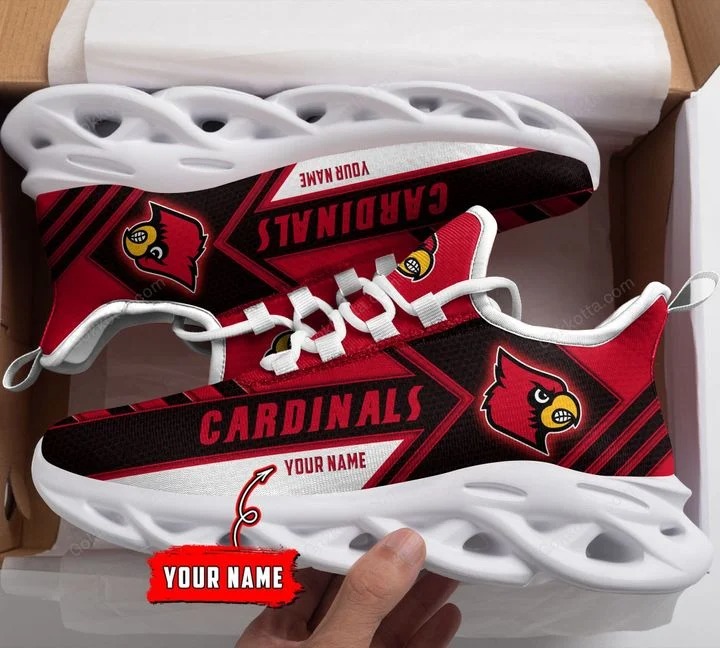 Louisville cardinals NCAA personalized max soul shoes 3