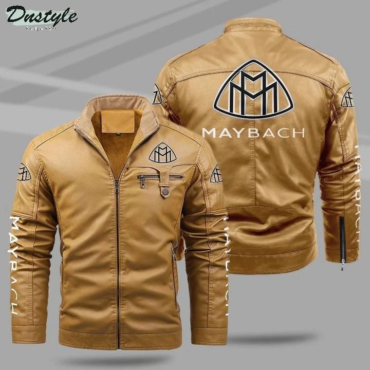Maybach fleece leather jacket 1