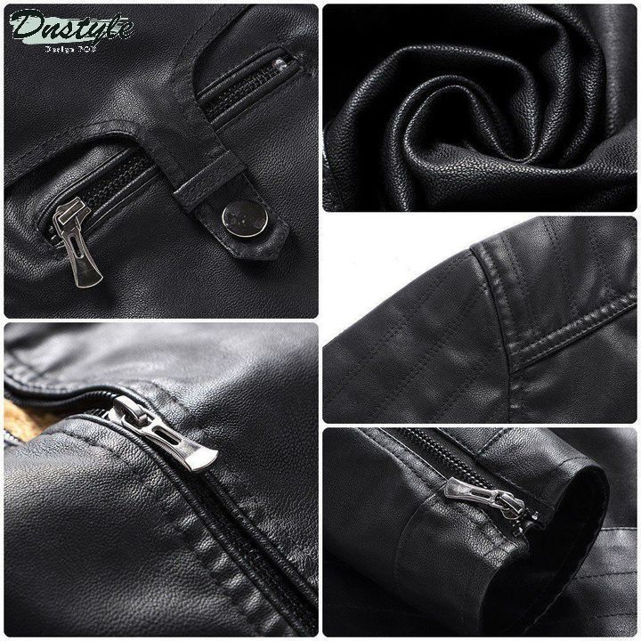 Mercedes Amg fleece leather jacket 2